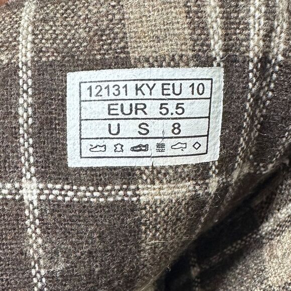 Allrounder by Mephisto Waterproof Hiking Boots Tall Leather Plaid Size 8 - Picture 11 of 12